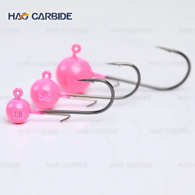 Manufacturer Strong Treble Round Ball Jighead Trout Bass Fishing Jig Head Hooks