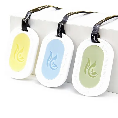 Factory Custom Gypsum Paraffin Wax Aromatherapy Candles Tablets Semi-handmade Fresh-scented Indoor Hanging Ornament Birthday