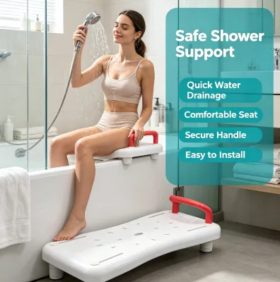 Bathtub Shower Board Pregnant Postpartum Bath Seat Anti-slip 200kg Capacity Elderly Home Care Shower Stool