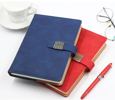 Hot Selle Leather Sublimation Soft Cover A5 Diary Notebook Gift Set Traveler's Notebook with Pen