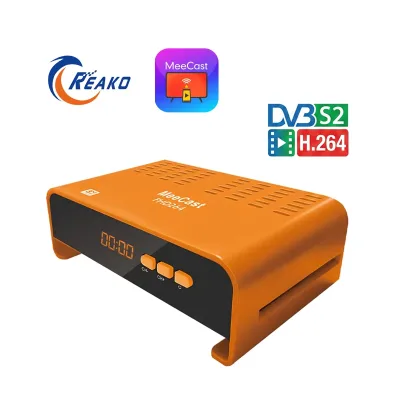 MeeCast Mini HD DVB-S2 LNB Satellite Receiver Settop Box 12-Month Free IP TV Channels H.264 1080P DLNA Digital IKS Decoder