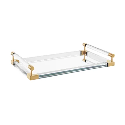 Modern clear Acrylic Tray Acrylic Serving Tray Plexiglass Acrylic Tray