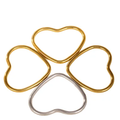 MB02171 Simple Style Stainless Steel Fashion Jewelry Women's Bracelets in Gold & Silver Colors with Vacuum Plating Options