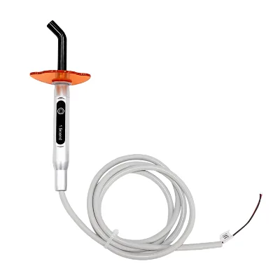 Dental LED Turbine Powered Low Speed Curing Light Fiber Optic Guide Metal Head Teeth Resin Cure Lamp High Light Intensity