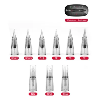 1P/D1R/3P/F5/F7 Tattoo Cartridge Needles for BAODAI Tattoo Machine Needle for Semi Permanent Makeup Eyebrows Lip 10/box