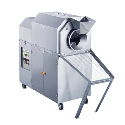 Auto Roasted Nuts Drum Roasting Machine Automatic Rotary Drum Roaster for Cashew Snacks Sale Wheat Processor Core Motor