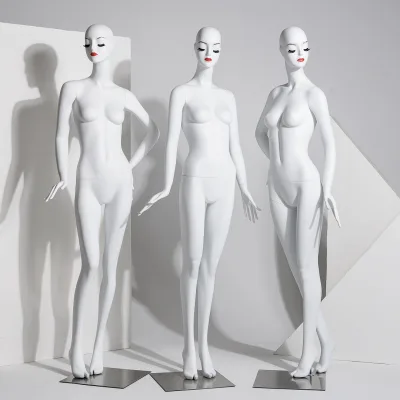 Fashion Designer Shop Display Whole BodyMannequins Makeup Face Lady Luxury Mannequin Full-body