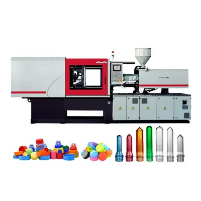 High Speed Full-Automatic PLC Controlled Screw Hydraulic Small Injection Molding Machine for PET Bottle Preform Production