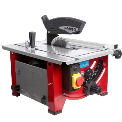 Household Desktop Mechanical Small Woodworking Cutting Machine Multi-function Precision Woodworking Electric Panel Saw 220V/50Hz