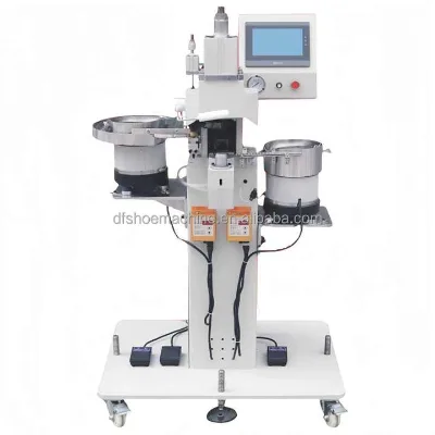 Automatic Double Sided Pneumatic Hollow Leather Upper Riveting Shoe Machine Shoe Eyeleting Machine