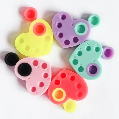 Multifunctional Eco-Friendly Silicone Eyelash Lifting Brow Lamination Tray Palette Reusable Brow Tinting Lash Lift Palette