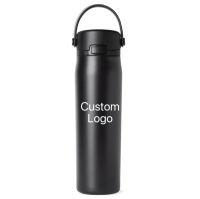 Insulated Sport Water Bottle with Chug Lid 24oz Sport Cupholder Friendly Stainless Steel Water Bottle with Handle Leak Proof