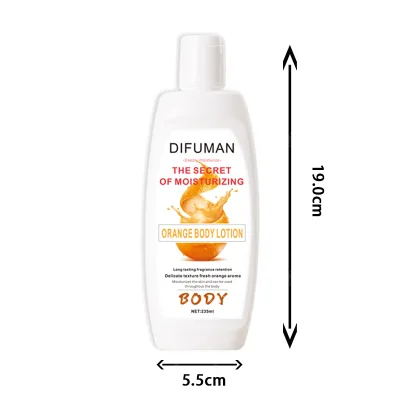 Wholesale Customizable Orange Natural and Organic Moisturizer Long Lasting Body Lotion for Smooth Skin Care Not Greasy