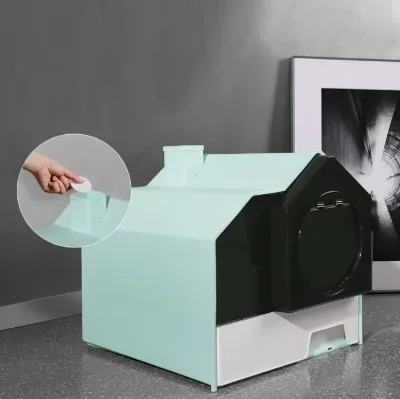 Plastic Easy Clean Cat Litter Box Enclosure