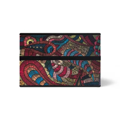 Portable Leopard PU Leather Storage Case with Short Cigarette Flower Pattern 48mm Cigarette Box Holder