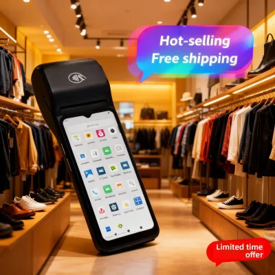 JR SA650 Mobile POS Machine Model Supports NFC Membership Card Swiping 58mm Receipt Printing 6.5inch Touch Screen
