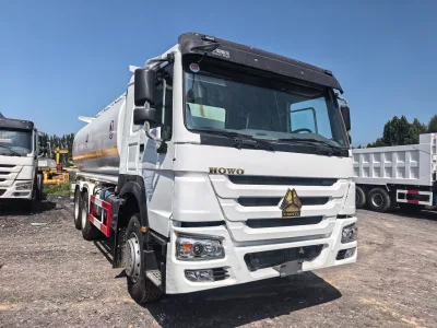 Used HOWO 371hp 6x4 Diesel Fuel Tanker 20,000L Capacity 4 Compartments China III Emission Standard Professionally Refurbished