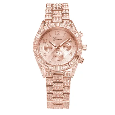 New Arrival Watches for Women Geneva Diamond Alloy Cheap Watch for Men and Women Models Modelos De Pareja De Hombres Y Mujeres