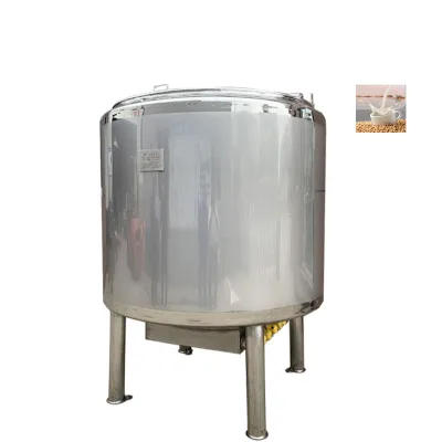 304 Open Lid Mixing Tank Storage for Juice Ice Cream Ingredients Steam Heating Reaction Tank Core Core Pressure Vessel Component