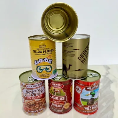 7113# Wholesale Empty Plain Food Box Tinplate Can for Peanut Butter Pork Meat Luncheon Canned Packaging