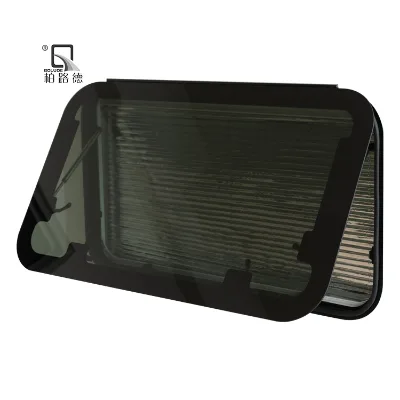 Aluminium Alloy Camper RV Window Side Sliding Window Push Double Glazed Acrylic Glass Window Caravan Travel Trailer