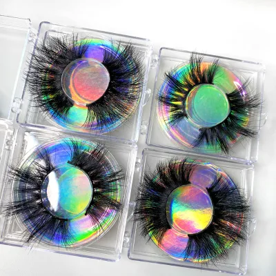 Abonnie 2023 Top Quality 25mm Mink Eyelashes 3d Eye Lashes Soft Natural Private Label Thick Mink Lashes Wholesale