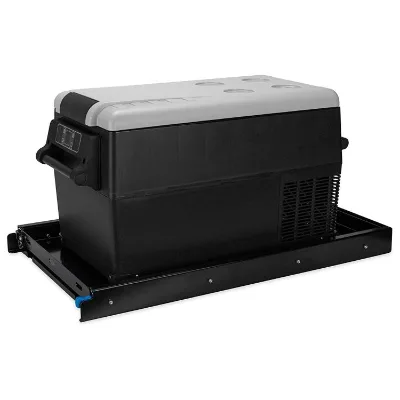JH-Mech Portable Outdoor Tools for 45L Refrigerator/Freezer with Ball-bearing Slides Powder-coated Steel Cooler Sliding Tray
