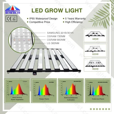 LM301H EVO 1000W 3 Channels LED Grow Light Bloom Hydroponic Plant Light for Smart Garden