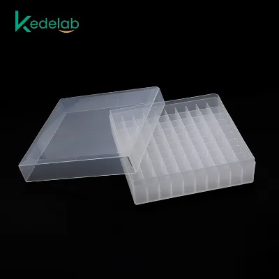 Kedelab Lab Medical Small Cryovial Box Cryo Tube Rack 36/50/81/100 Well Cryo Tube Box