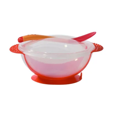 Factory Direct Sales Baby Training Bowl Super Strong Suction Non-Slip Anti-Fall Printed Design Baby's Perfect Feeding Bowl