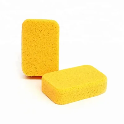 The Best-selling Flexible Cleaning Polymer Eco-friendly Yellow Rectangular Sponge Is Suitable for Cleaning Floor Tiles