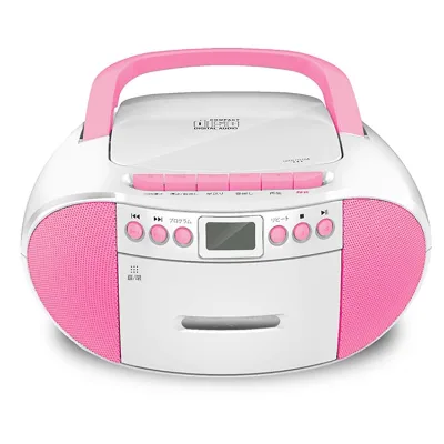 Portable Pink Dvc Dvd Cd Radio 4Track Music Mp3 Casette Tape Casset Recorder Player