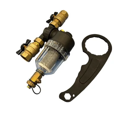 BODE Factory 12000/9000 Gauss 1" 3/4" Brass Magnet Metal Rust Transparent Water Magnetic Filter for Boiler HVAC System
