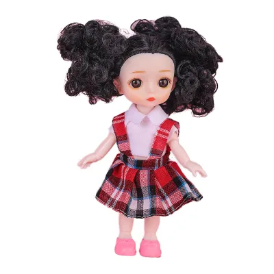 Hot Sale 17CM Mini BJD Girl Dolls High Quality 13 Joints Dolls With Fashion Clothes Accessories for Girls