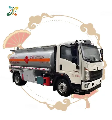 Factory Price Sale HOWO 4X2 266HP 15000 Liters Carbon Steel Fuel Tanker Truck | New 3000 Gallon Fuel Oil Transport Truck