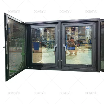 New Style Aluminum Frame Interior Noise Insulation Swing Door Good After Sale Service Glass Doors and windows
