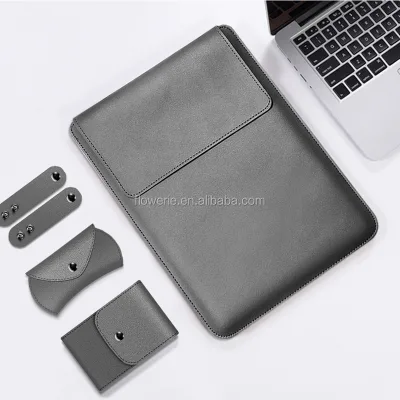 LB2020047 Waterproof Leather Laptop Bag Leather Sleeve With Holder for Notebook Protect case