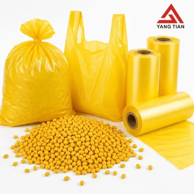 Yellow Color Masterbatch for Blown Film Grade and Pipes-Low Color DifferenceStable Batch-to-Batch Quality Granules