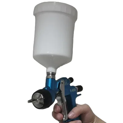 R-4300 Gravity Feed Aluminium Alloy Manual Spray Gun with 1.8mm Nozzle and 400CC Cup Capacity