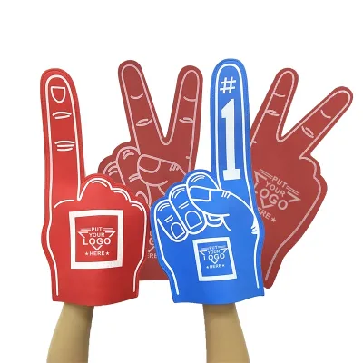 Factory Direct Sales High Quality Eva Foam Hand Wholesale For Sports Event Cheering Multicolor Foam Finger Hand