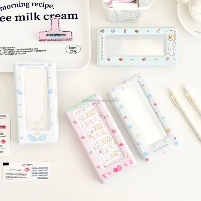 2025 New Style 4 Cuts Album Grid Photo Collection Book 4 Continuous Photocard Binder Cute Strip Photo Decoration Album