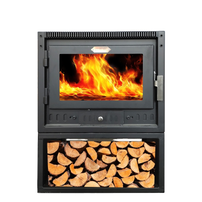 Home Stay Modern European Fireplace Heating Furnace Embedded Wood Burning Real Fire Smokeless Fireplace