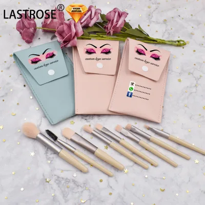 Portable 8-Piece Makeup Brushes Set Mini Eye Shadow Powder Blusher Soft Hair Beauty Tools Small Size