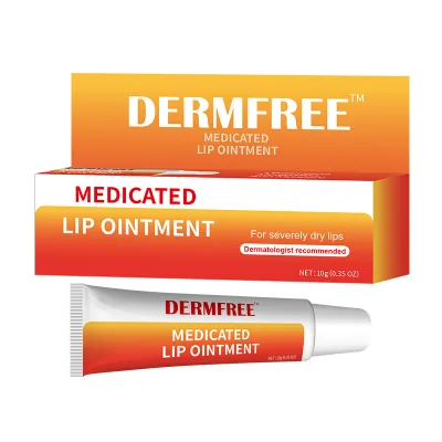 DERMFREE Herbal Lip Balm Moisturizer Cream for Dry and Chapped Lips Cross-Border Exclusive Source Factory