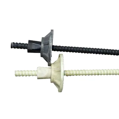 High Quality Customized Color Fiberglass Rockbolt FRP Rockbolt With Thread Applying for Nut and Plate