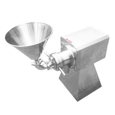 Sanitary Stainless Steel Horizontal Colloid Mill Food Grinder Tahini Peanut Butter Meat Grinding Machine