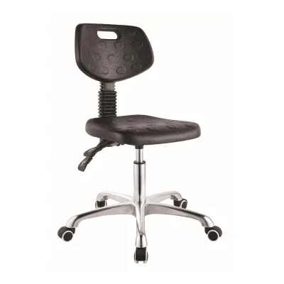 High Quality Office Chair No Arms With Wheels, Soft PU Leather for Office / Lab