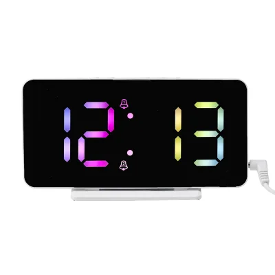 Digital Battery Pack Large Screen Electric LED with Mirror Surface for Makeup Dimmer Mode 3 Levels Brightness ABS Material