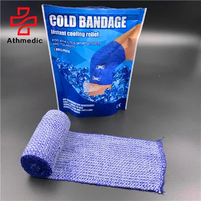 2025 Athmedic Sports Cold Wrap Elastic Blue Elasticated Cool Bandage Cold Compression Bandage