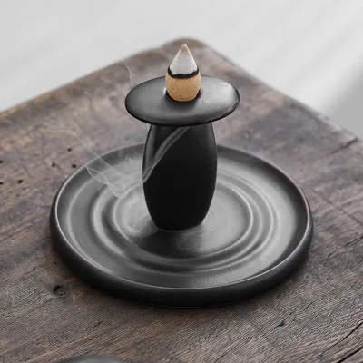 Creative Backflow Incense Burner Ceramic Incense Burner Handmade Ramadan Incense Burner